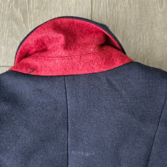 Zara Women's Blue blazer jacket with pop of red size small - Picture 7 of 8